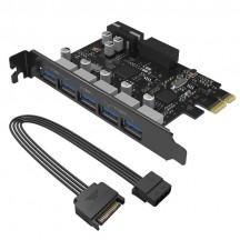 Adaptor Orico 5 Port-uri USB 3.0 PCI-Express Card PVU3-5O2I-V1