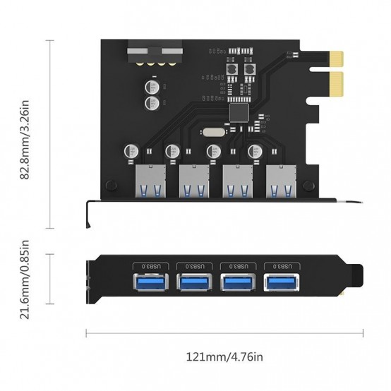 Adaptor Orico 4 port-uri USB 3.0 PME-4U