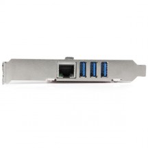 Adaptor StarTech.com 3-Port PCI Express USB 3.0 Card + Gigabit Ethernet PEXUSB3S3GE
