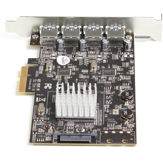 Adaptor StarTech.com 4-Port USB PCIe Card - 10Gbps USB 3.2 Gen 2 Type-A PCI Express Expansion Card with 2 Controllers - 4x USB-
