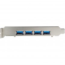 Adaptor StarTech.com 4-Port USB PCIe Card - 10Gbps USB 3.2 Gen 2 Type-A PCI Express Expansion Card with 2 Controllers - 4x USB-