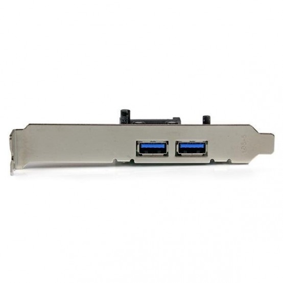 Adaptor StarTech.com 2 Port PCI Express PCIe SuperSpeed (5Gbps) USB 3.0 Card Adapter with UASP - SATA Power PEXUSB3S24