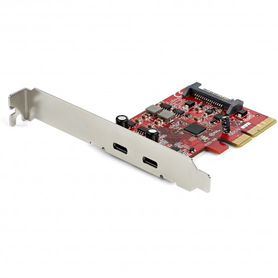 Adaptor StarTech.com 2-port 10Gbps USB C PCIe Card - USB 3.2 Gen 2 Type-C PCI Express Host Controller Add-On Card - Expansion C