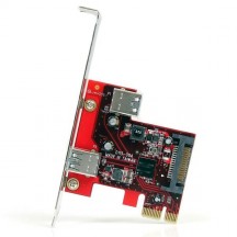 Adaptor StarTech.com 2 port PCI Express SuperSpeed USB 3.0 Card with UASP Support - 5Gbps - 1 Internal 1 External PEXUSB3S11