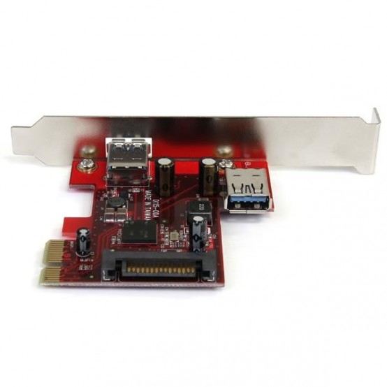 Adaptor StarTech.com 2 port PCI Express SuperSpeed USB 3.0 Card with UASP Support - 5Gbps - 1 Internal 1 External PEXUSB3S11
