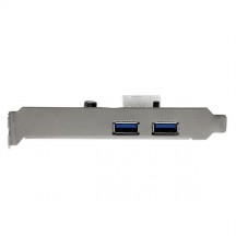 Adaptor StarTech.com 2 Port PCI Express PCIe SuperSpeed (5Gbps) USB 3.0 Card Adapter with UASP - LP4 Power PEXUSB3S25