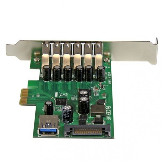 Adaptor StarTech.com 7-Port PCI Express USB 3.0 Card - 5Gbps - Standard and Low-Profile Design PEXUSB3S7