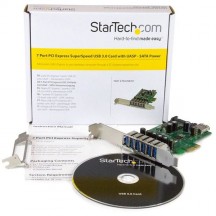 Adaptor StarTech.com 7-Port PCI Express USB 3.0 Card - 5Gbps - Standard and Low-Profile Design PEXUSB3S7