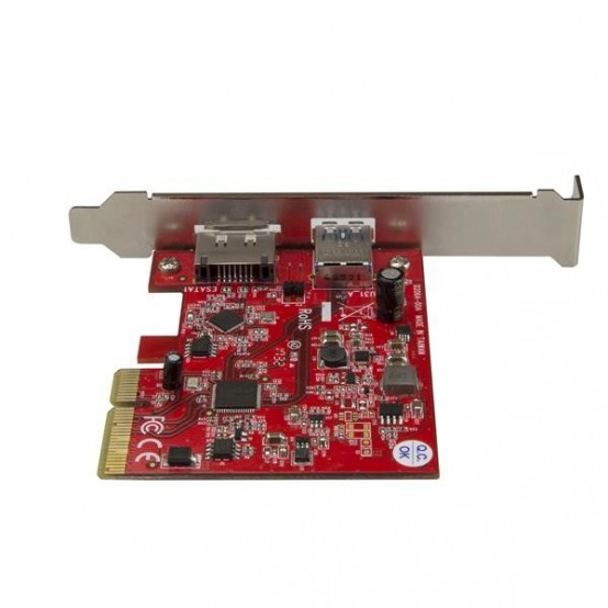 Adaptor StarTech.com 2-Port USB 3.1 (10Gbps) and eSATA PCIe Card - 1x USB-A and 1x eSATA PEXUSB311A1E