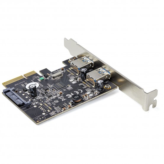Adaptor StarTech.com 2-Port USB PCIe Card with 10Gbps/port - USB 3.2 Gen 2 Type-A PCI Express 3.0 x2 Host Controller Expansion