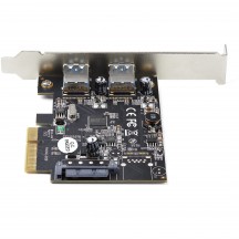 Adaptor StarTech.com 2-Port USB PCIe Card with 10Gbps/port - USB 3.2 Gen 2 Type-A PCI Express 3.0 x2 Host Controller Expansion