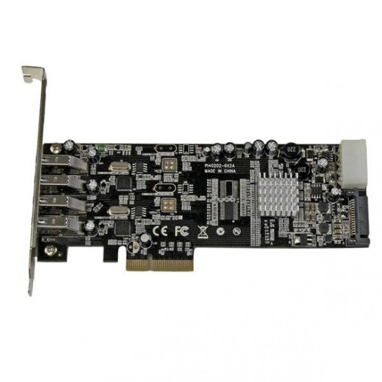 Adaptor StarTech.com 4 Port PCI Express PCIe SuperSpeed (5Gbps) USB 3.0 Card Adapter w/ 2 Dedicated 5Gbps Channels - UASP - SAT