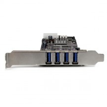 Adaptor StarTech.com 4 Port PCI Express PCIe SuperSpeed (5Gbps) USB 3.0 Card Adapter w/ 2 Dedicated 5Gbps Channels - UASP - SAT