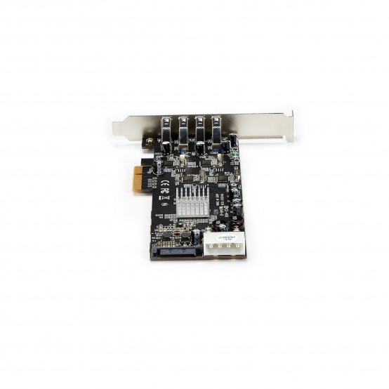 Adaptor StarTech.com 4 Port USB 3.0 PCIe Card w/ 4 Dedicated 5Gbps Channels (USB 3.2 Gen 1) - UASP - SATA / LP4 Power - PCI Exp