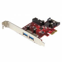 Adaptor StarTech.com 4 Port PCI Express USB 3.0 Card - 5Gbps - 2 External & 2 Internal - SATA Power - UASP Support - 2x Interna