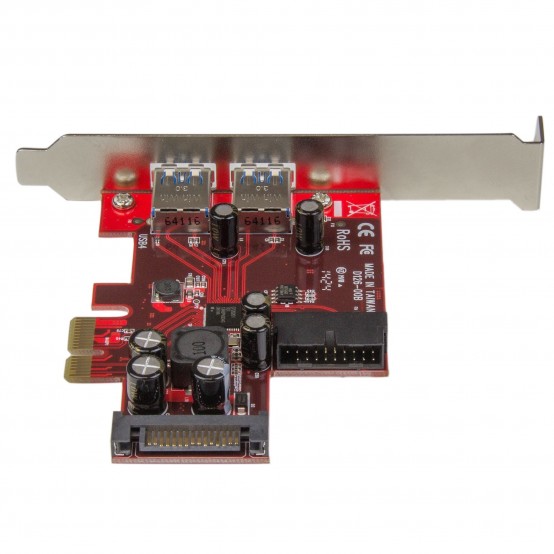 Adaptor StarTech.com 4 Port PCI Express USB 3.0 Card - 5Gbps - 2 External & 2 Internal - SATA Power - UASP Support - 2x Interna