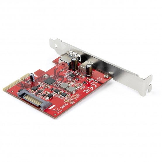 Adaptor StarTech.com 2-Port 10Gbps USB-A & USB-C PCIe Card - USB 3.2 Gen 2 PCI Express Type C/A Host Controller Card Adapter -