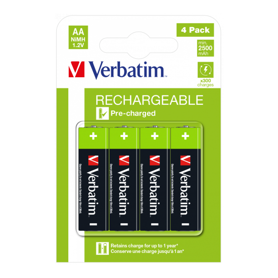 Acumulator Verbatim AA Premium Rechargeable Batteries HR6 49517