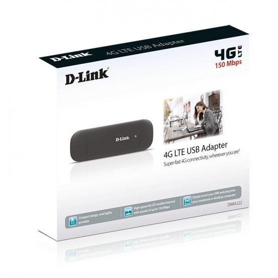 Placa de retea D-Link 4G LTE USB Adapter DWM-222