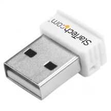 Placa de retea StarTech.com USB 150Mbps Mini Wireless N Network Adapter - 802.11n/g 1T1R USB WiFi Adapter - White USB150WN1X1W