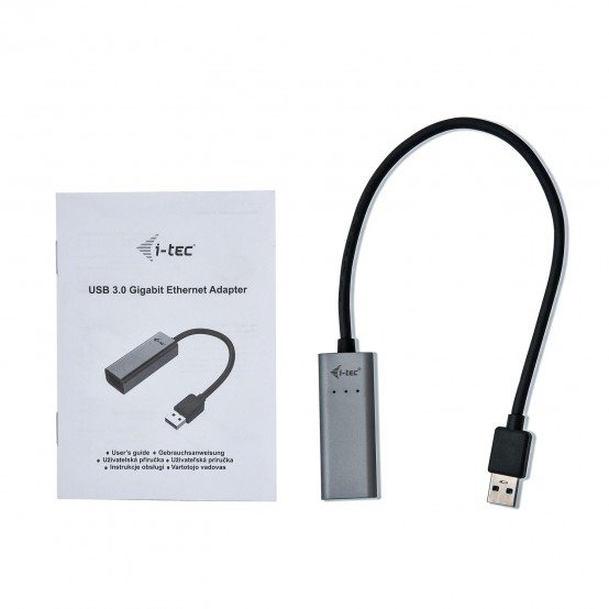 Placa de retea iTec USB 3.0 Metal Gigabit Ethernet Adapter U3METALGLAN