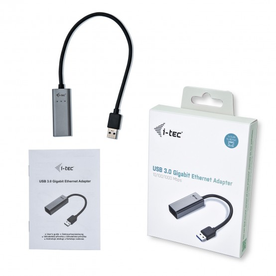 Placa de retea iTec USB 3.0 Metal Gigabit Ethernet Adapter U3METALGLAN