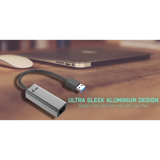 Placa de retea iTec USB 3.0 Metal Gigabit Ethernet Adapter U3METALGLAN