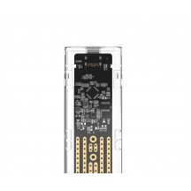 Rack Gembird USB 3.1 enclosure for M.2 NVMe drives, transparent EE2280-U3C-02