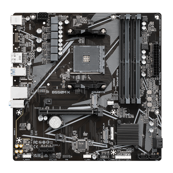 Placa de baza GigaByte  B550M K
