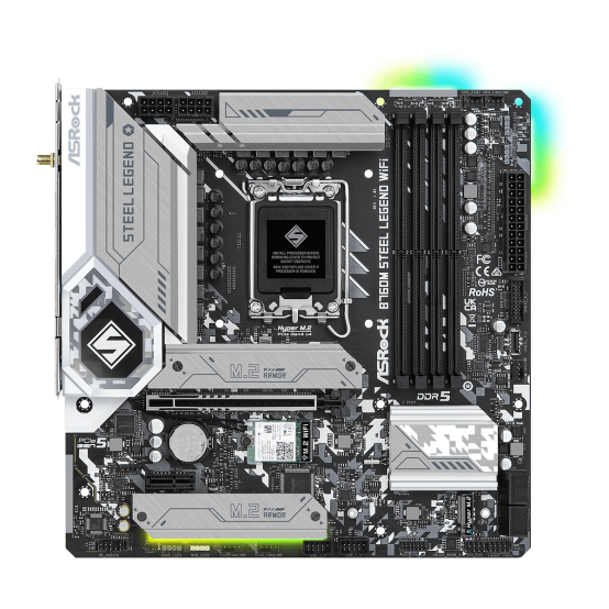 Placa de baza ASRock B760M Steel Legend WiFi 90-MXBL70-A0UAYZ