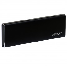 Rack Spacer SSD M.2 NGFF, interfata PC USB 3.1 Type C, aluminiu, negru SPR-M2TYPEC-02