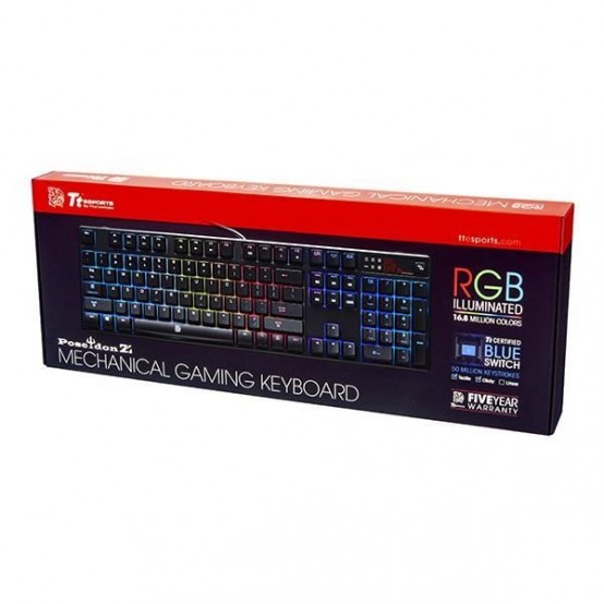 Tastatura Thermaltake Tt eSPORTS POSEIDON Z RGB Blue Switch KB-PZR-KLBRUS-01