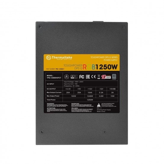 Sursa Thermaltake Toughpower DPS G RGB 1250W Titanium TPG-1250D-T