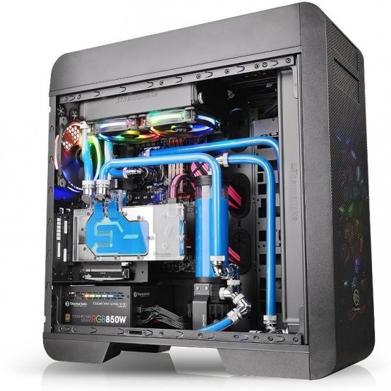 Carcasa Thermaltake Core V71 Black Tempered Glass CA-1B6-00F1WN-04