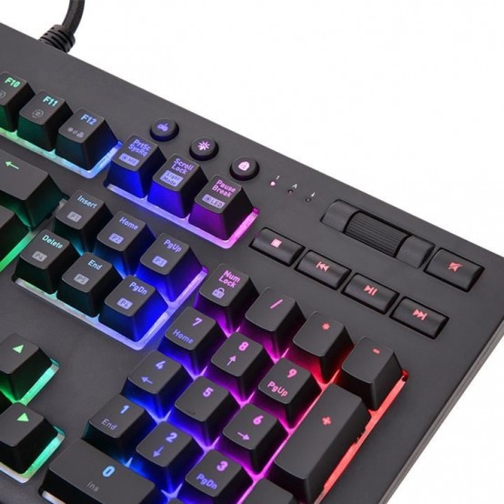 Tastatura Thermaltake Tt eSPORTS Premium X1 RGB Black/Blue KB-TPX-BLBRUS-01