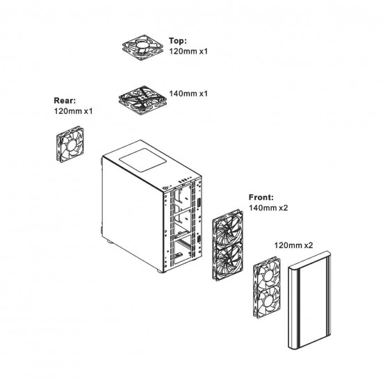 Carcasa Thermaltake V150 Tempered Glass CA-1R1-00S1WN-00