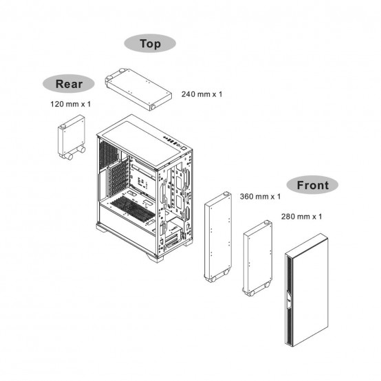 Carcasa Thermaltake Versa T35 Tempered Glass RGB CA-1R7-00M1WN-00