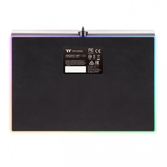 Mouse pad Thermaltake Premium Argent MP1 GMP-MP1-BLKHMC-01