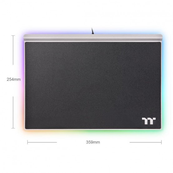 Mouse pad Thermaltake Premium Argent MP1 GMP-MP1-BLKHMC-01