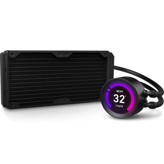 Cooler NZXT Kraken Z53 RGB, 240mm, ecran de 2.36 inch, negru RL-KRZ53-R1