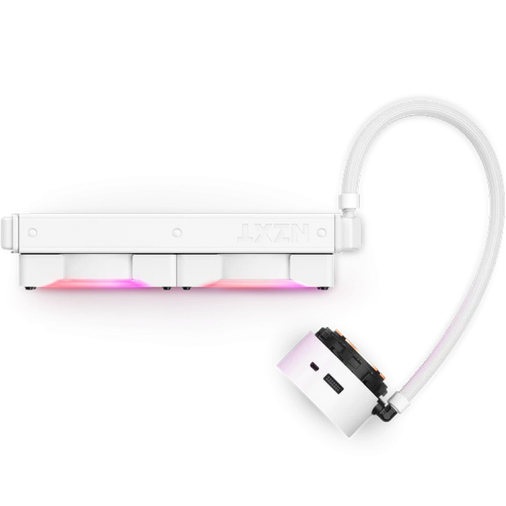 Cooler NZXT Kraken Z53 RGB, 240mm, ecran de 2.36 inch, alb RL-KRZ53-RW