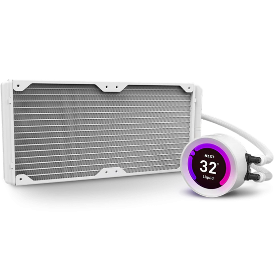 Cooler NZXT Kraken Z63 - 280mm, ecran de 2.36 inch, alb RL-KRZ63-RW