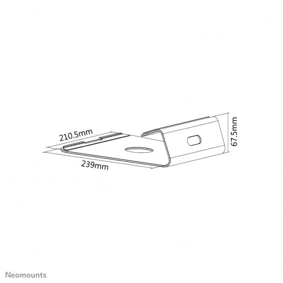 Cooler Neomounts Raised Aluminium Laptop Stand NSLS025