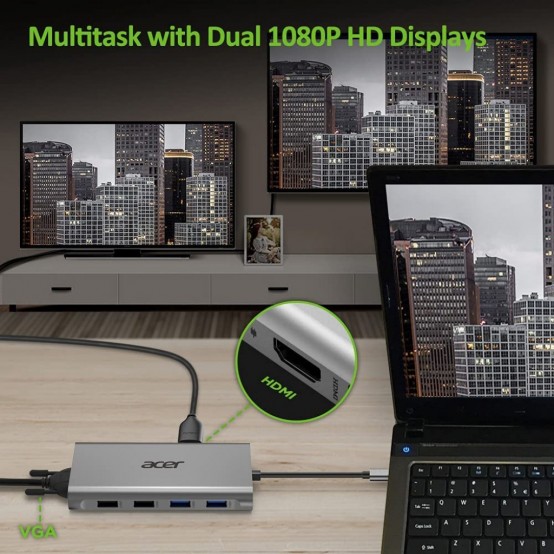 Docking Station Acer Docking station 10in1 USB Type-C HP.DSCAB.010