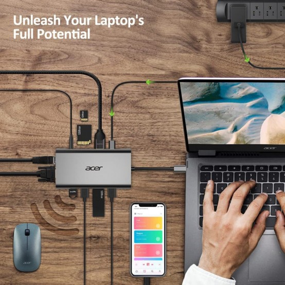Docking Station Acer Docking station 10in1 USB Type-C HP.DSCAB.010