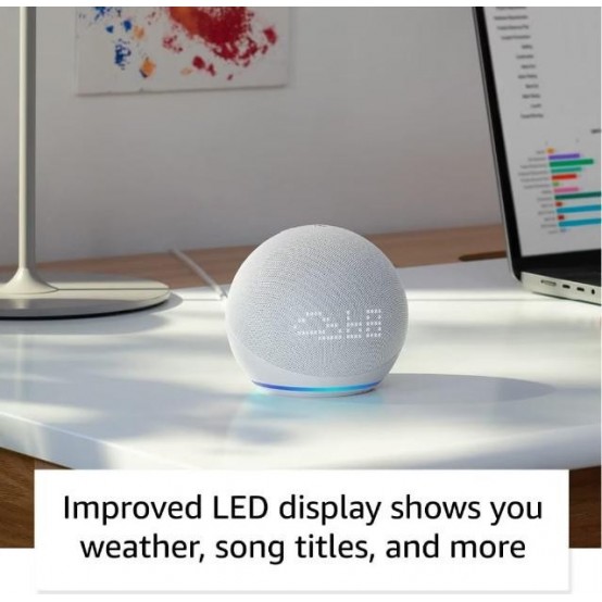 Boxe Amazon Echo Dot 5, Boxa cu ceas, Blue B09B8RVKGW