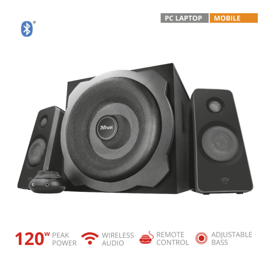 Boxe Trust GXT 38BT Tytan 2.1 Speaker Set with Bluetooth 22803