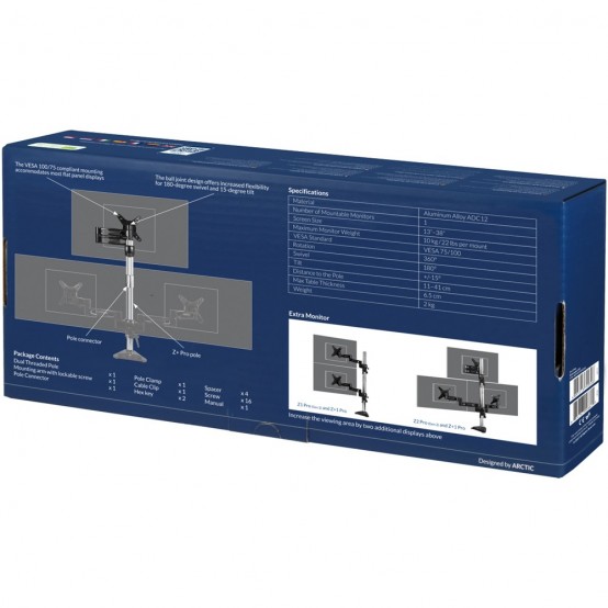 Suport Arctic Kit extensie 1 monitor Z+1 Pro ARCTC_ZPLUS1PRO
