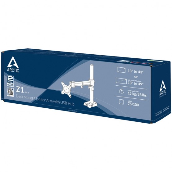 Suport Arctic Suport pentru un monitor Z1 (Gen 3) ARCTC_Z1GEN3BK