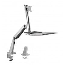 Suport LogiLink Sit-stand workstation monitor desk mount, 13–32" BP0040